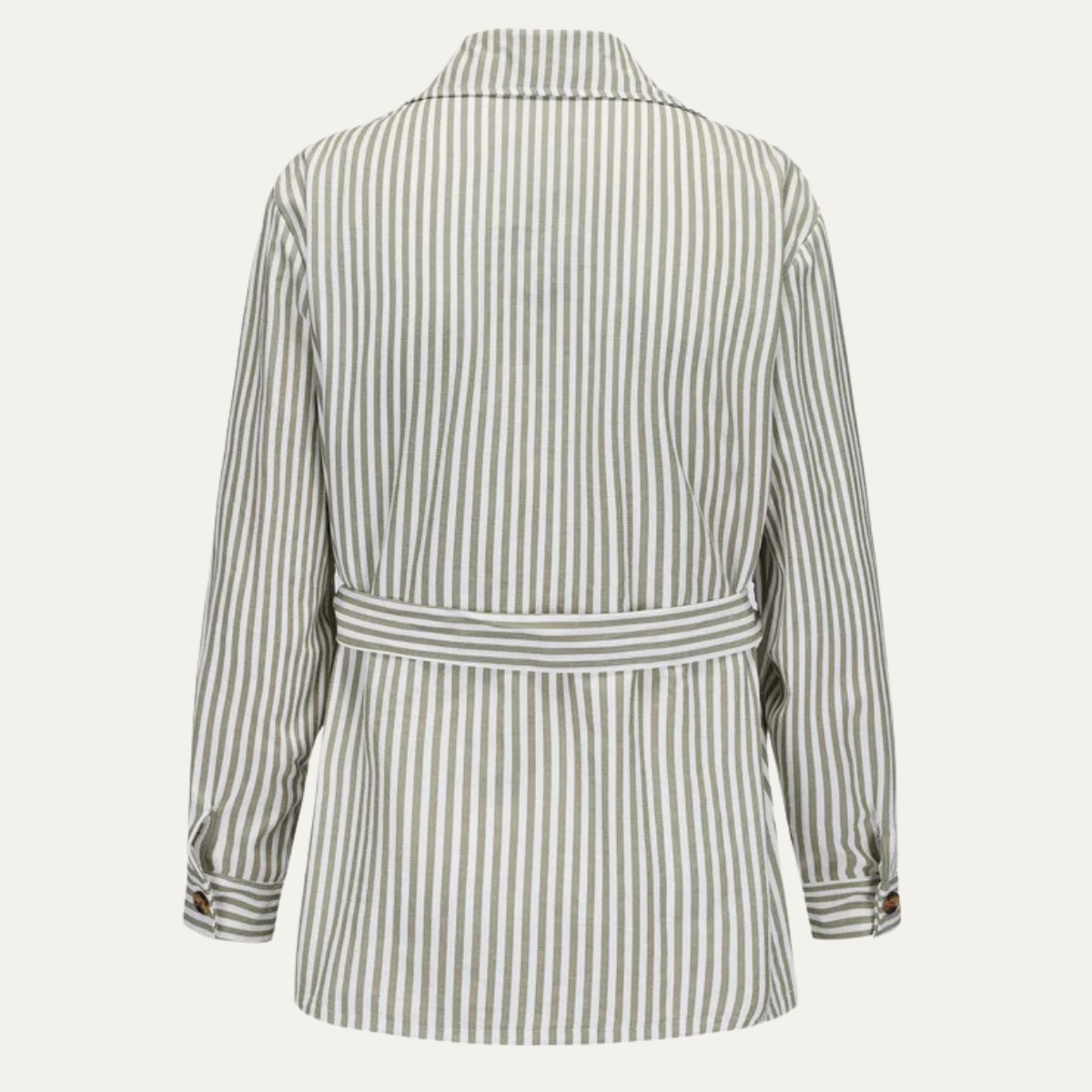 The Bramblewood Men’s Streetwear Striped Button-Down Shirt with Pockets – view 5