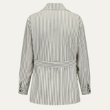 The Bramblewood Men’s Streetwear Striped Button-Down Shirt with Pockets – view 5
