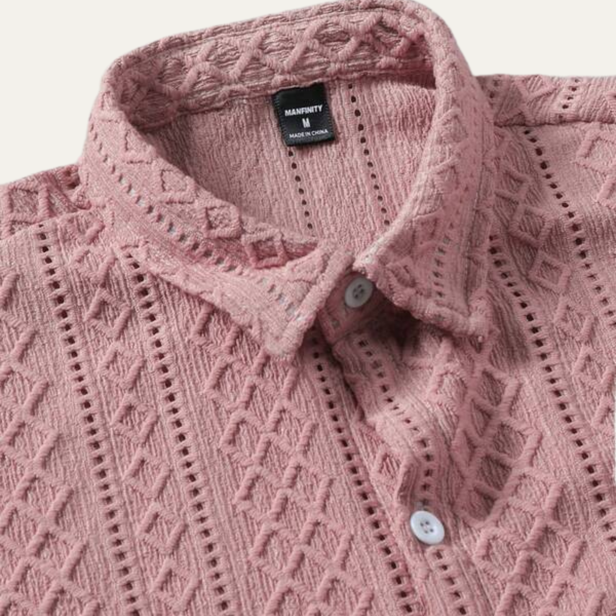 The Timberlake Ridge Men’s Casual Textured Button-Up Shirt – view 5