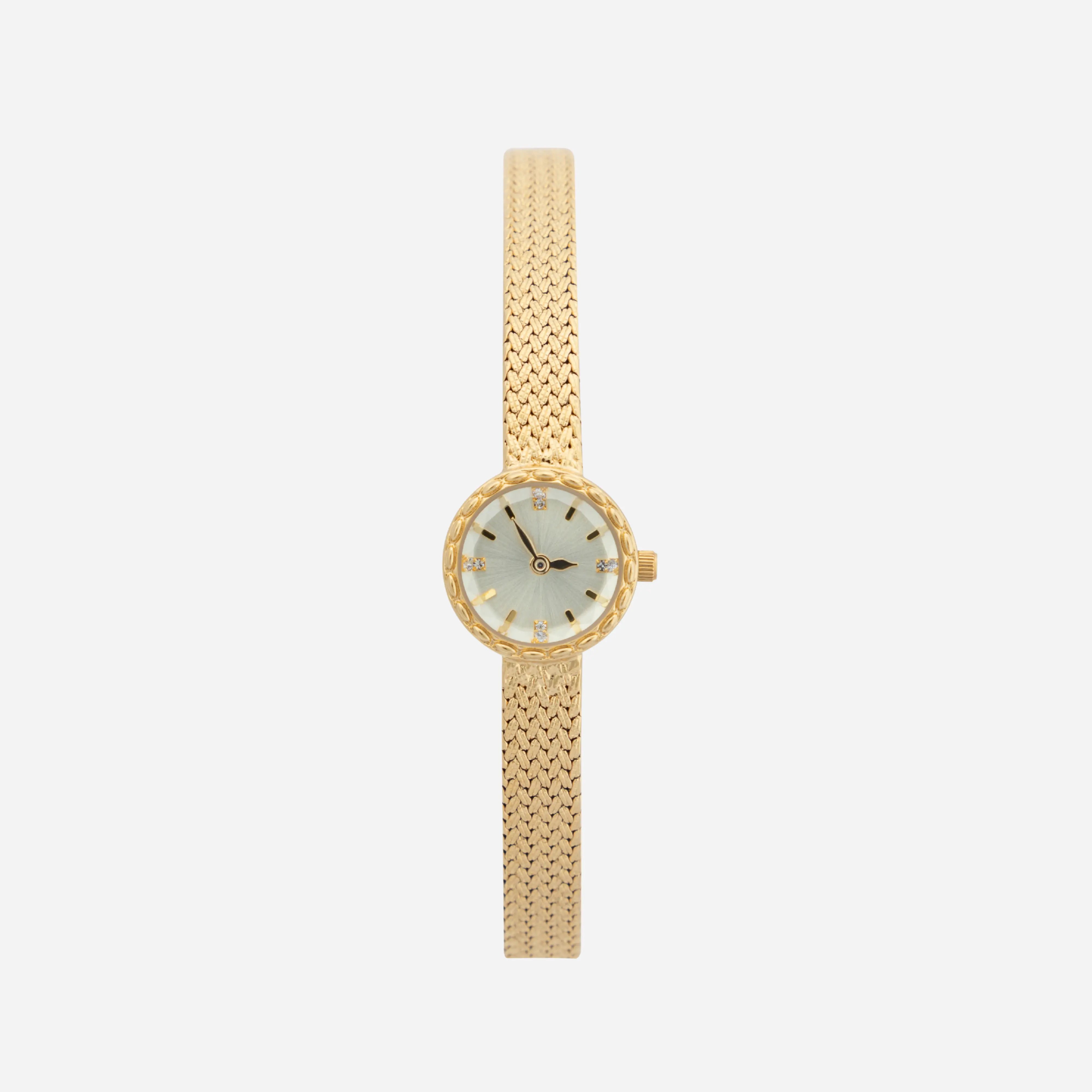 Iris® - Gold Timepiece with Braided Bracelet