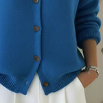 Vespera button collar cardigan, second colourway | Ellie Dublin