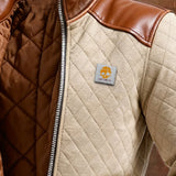 Filip | Beige Puffer Jacket Featuring Details – view 2