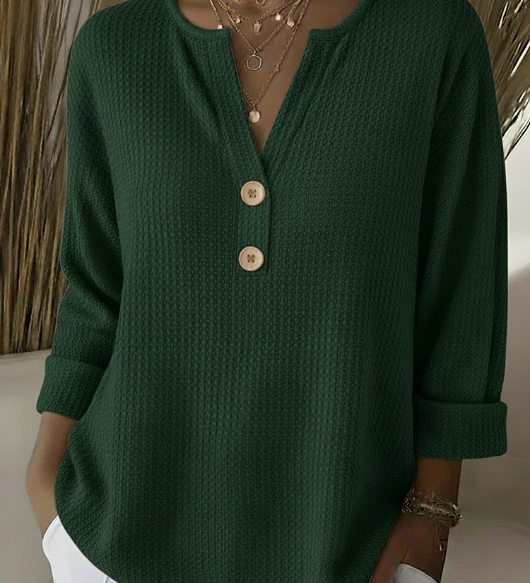 Lucinda henley button top, fifth colourway | Ellie Dublin