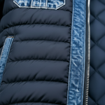 Luka | Padded Hybrid Denim Jacket – view 2