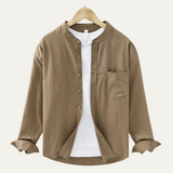 The Ashmont Ridge Men’s Loose Fit Mandarin Collar Shirt – view 9