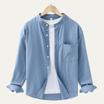 The Ashmont Ridge Men’s Loose Fit Mandarin Collar Shirt – view 10