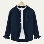 The Ashmont Ridge Men’s Loose Fit Mandarin Collar Shirt – view 11