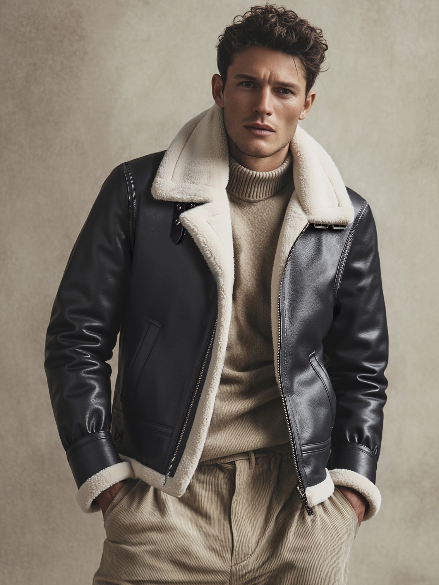 Joe | Cozy Biker Jacket for Chilly Autumn and Winter Days – view 5