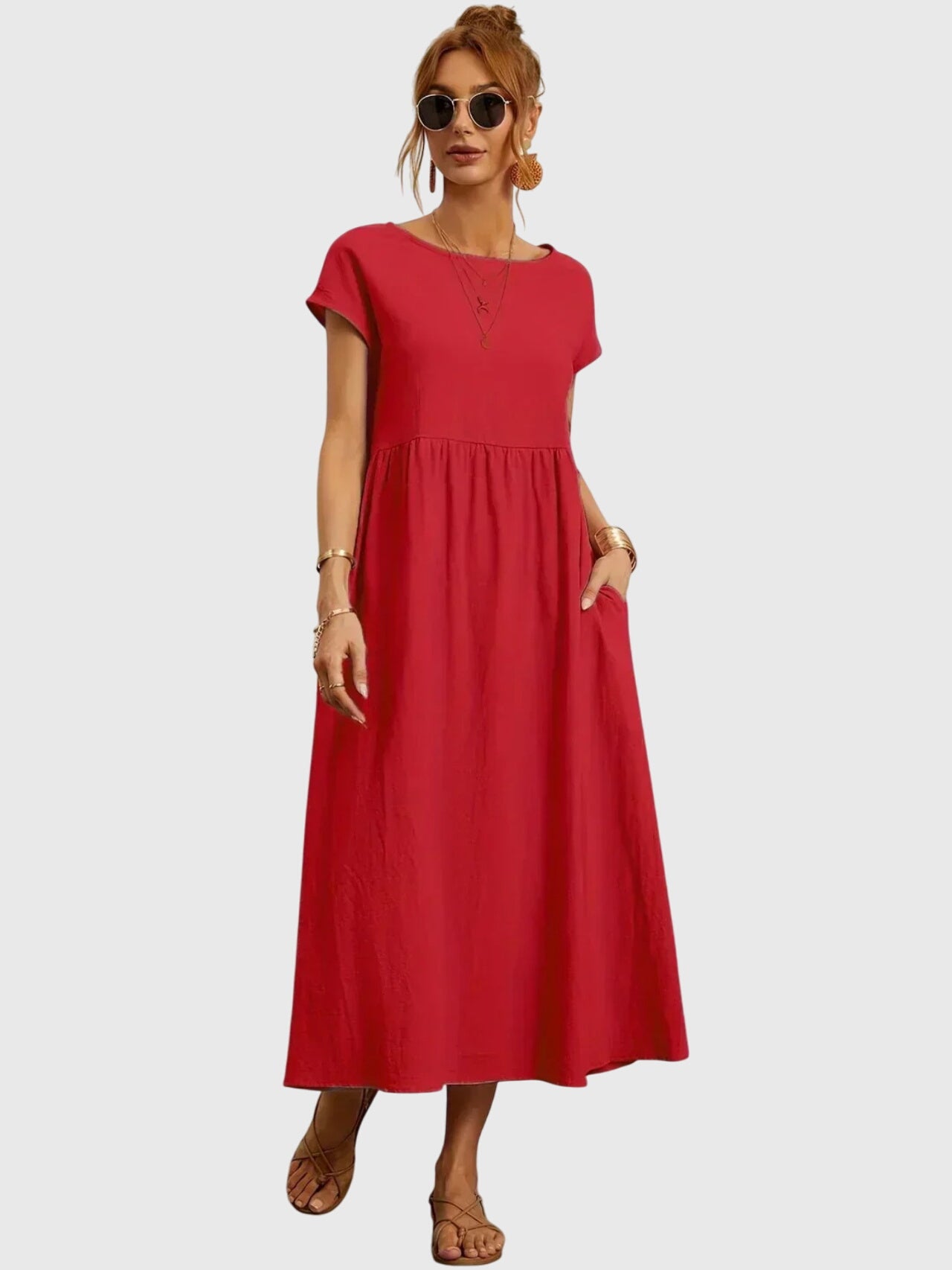 Giselle | Casual Dress with Pockets – view 5