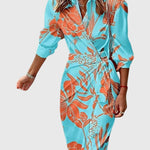 Everly | Elegant Wrap Dress with Print – view 13