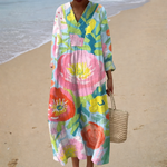 Jules - Flattering Printed Summer Dress – view 2