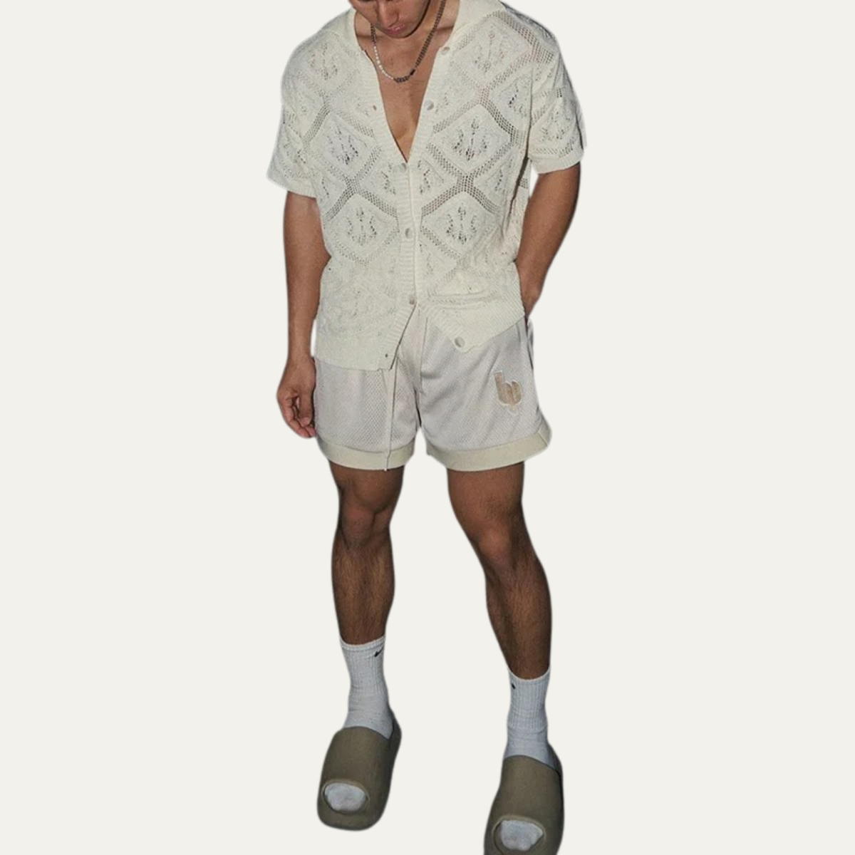 The Briarstone Men’s Vintage Hollow Out Knit Summer Top – view 6