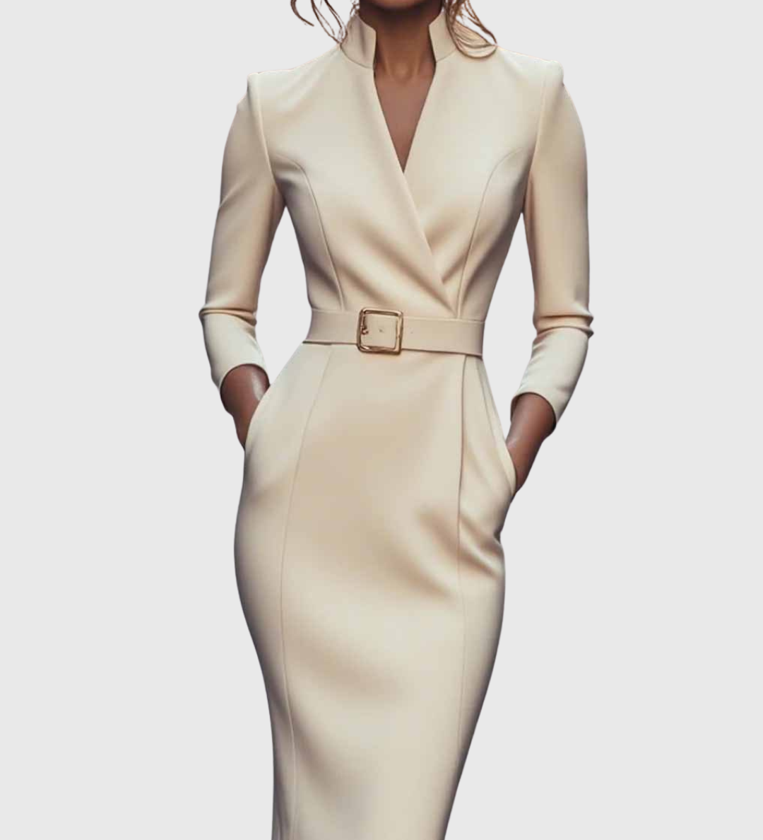 Camille | The Belted Power Maxi Dress – view 8