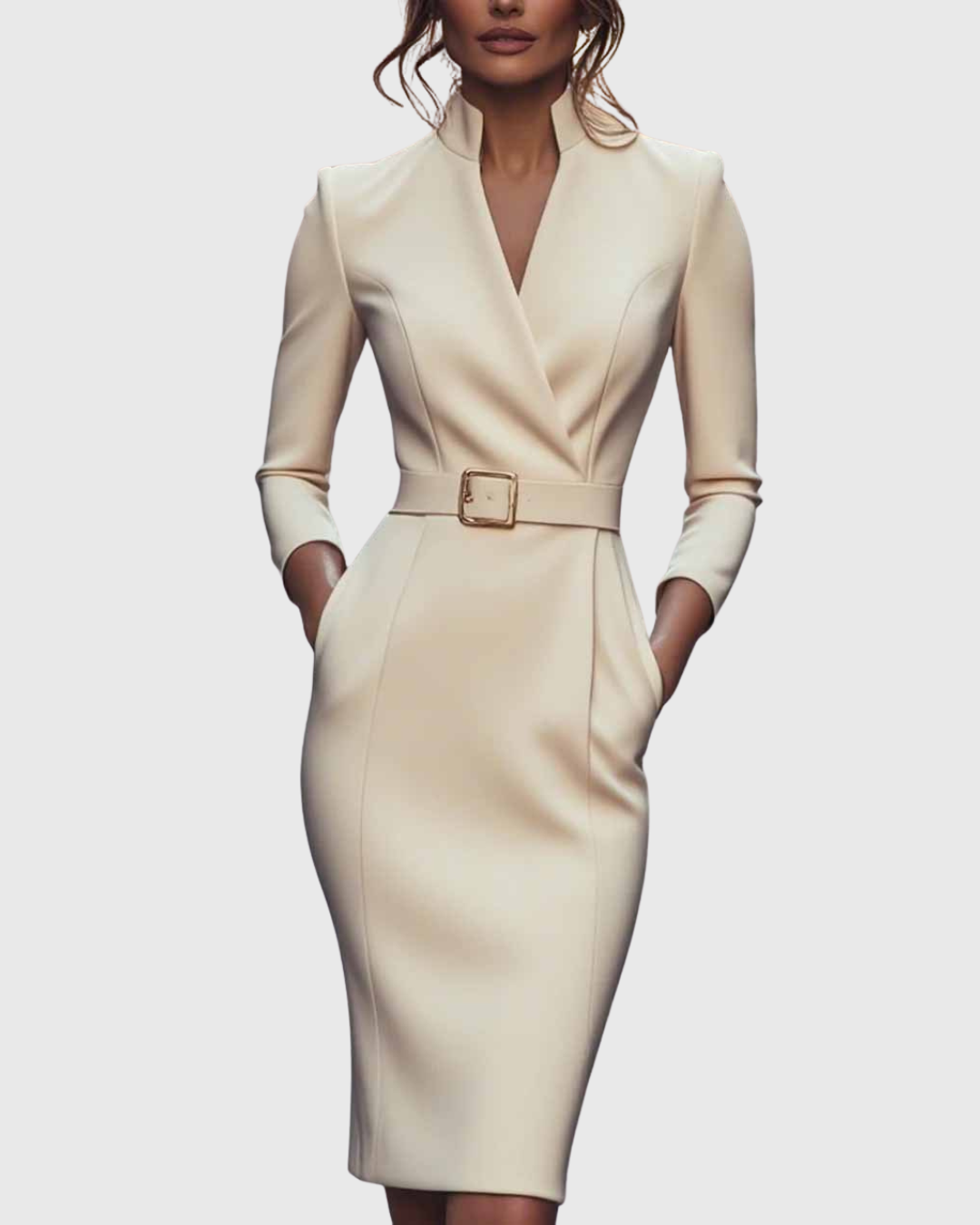 Camille | The Belted Power Maxi Dress – view 8