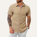 The Timberlake Ridge Men’s Casual Textured Button-Up Shirt – view 6