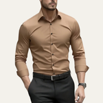 The Pantelleria Men's Elegant Solid Colour Business Shirt – view 6