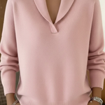 Antonine V-neck jumper, second colourway | Ellie Dublin