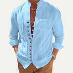 The Riverview Men’s Retro Multi Button Casual Summer Shirt – view 6