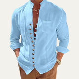 The Riverview Men’s Retro Multi Button Casual Summer Shirt – view 6