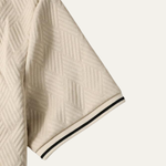 The Maplefall Men’s Apricot Textured Elegant Polo Shirt – view 5