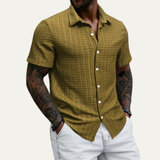 The Ashland Ridge Men’s Summer Textured Button-Up Shirt – view 6