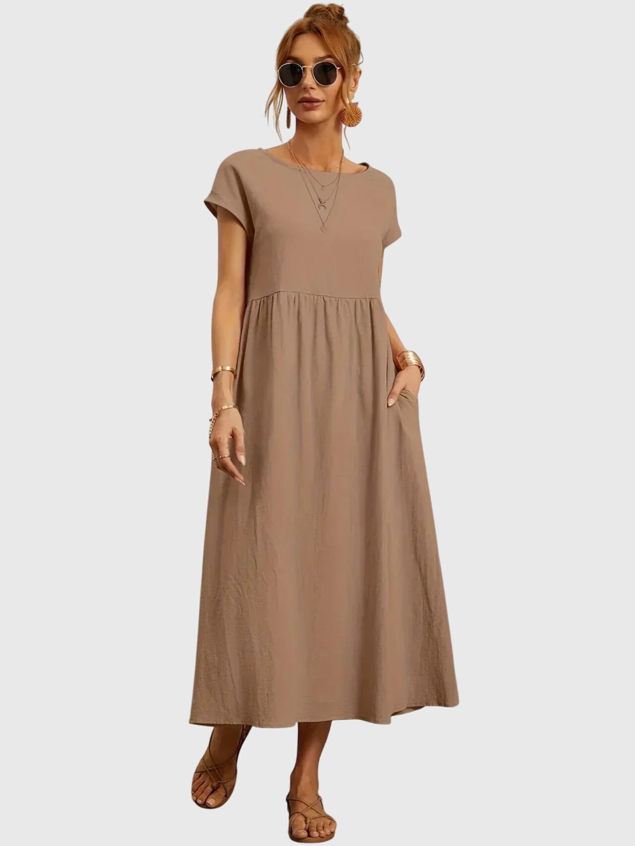 Giselle | Casual Dress with Pockets – view 4