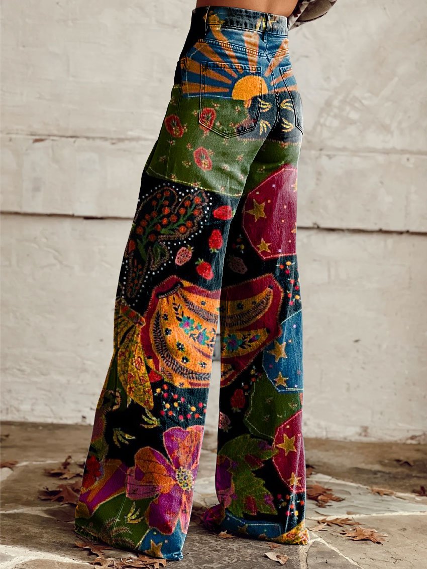 Édith | Genuine Patterned Trousers – view 2