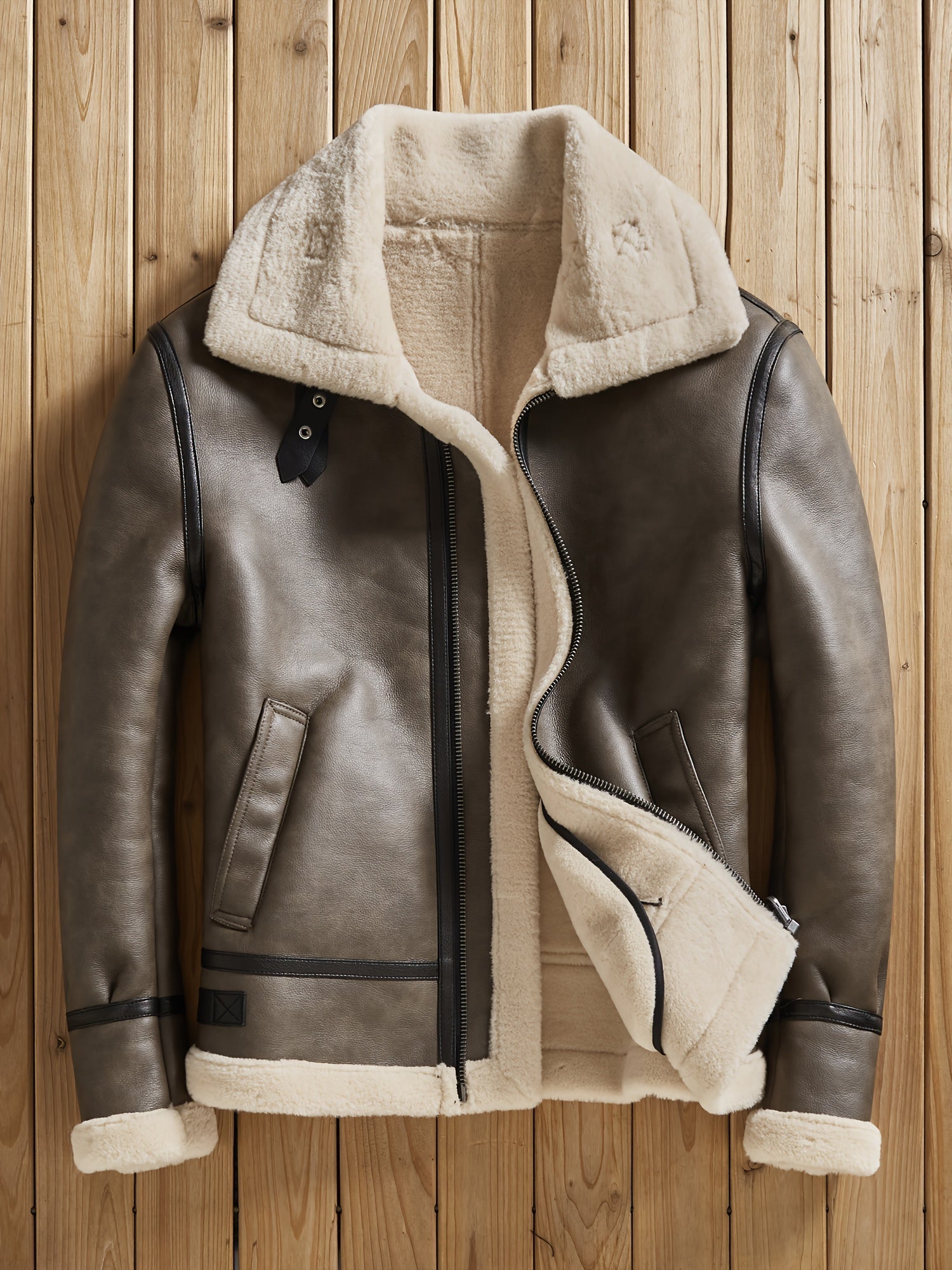 Joe | Cozy Biker Jacket for Chilly Autumn and Winter Days – view 8