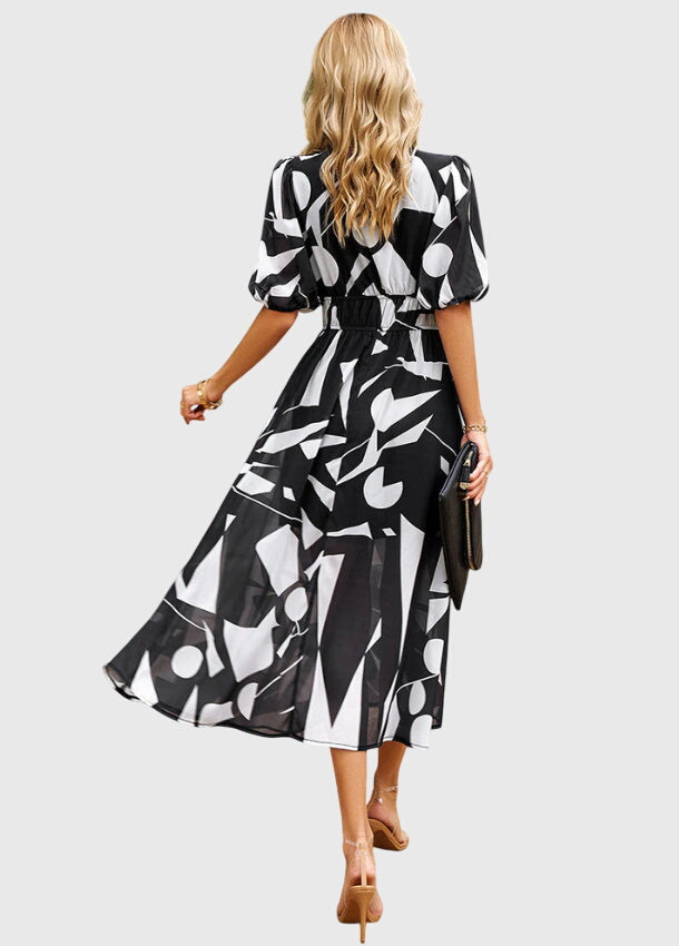 Merlin | Flattering Floral Midi Dress – view 5