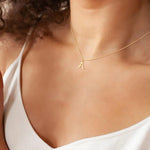 Initials Necklace with Love Letter Design – view 3