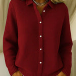 Katrina textured knit button cardigan, alternative view | Ellie Dublin