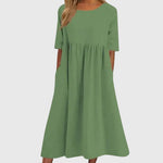 Haisley | Elegant Short Sleeve Dress – view 4