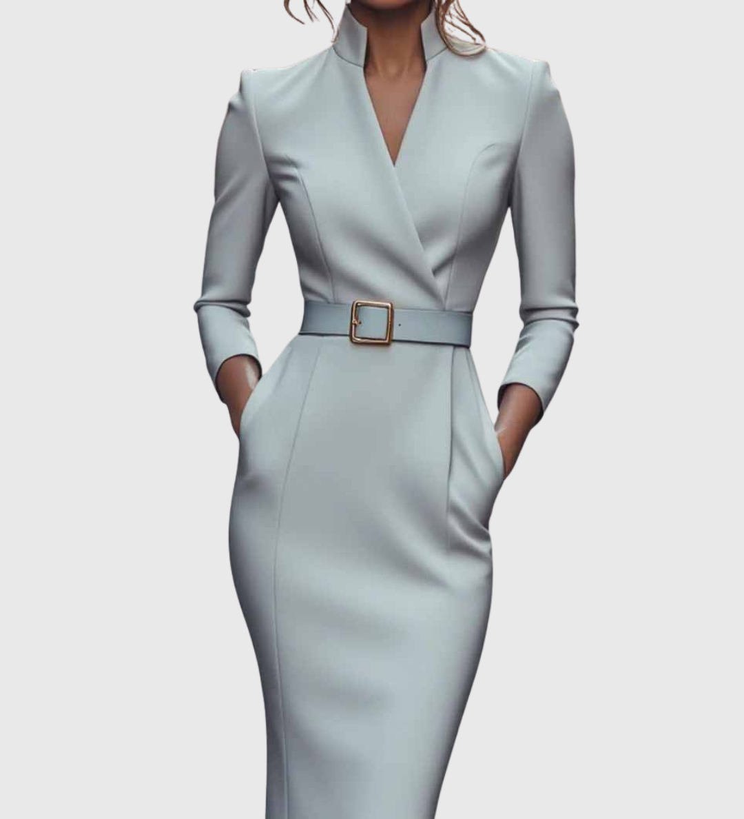 Camille | The Belted Power Maxi Dress – view 6
