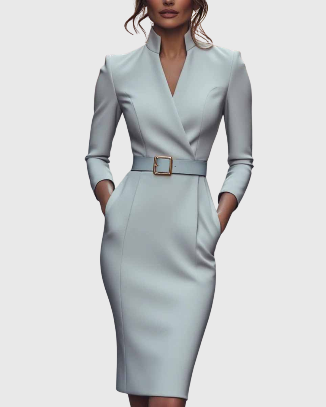 Camille | The Belted Power Maxi Dress – view 6