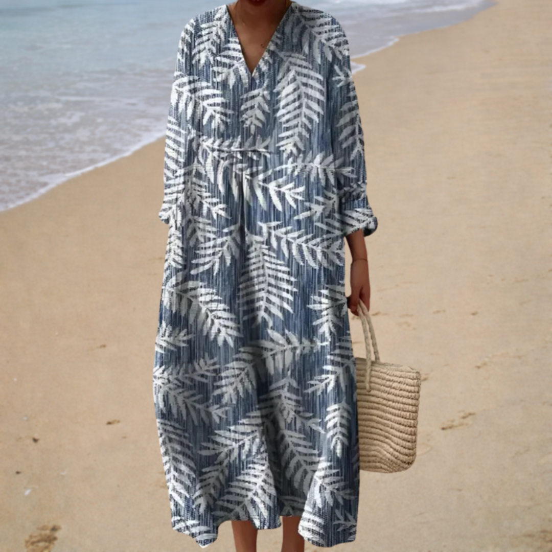 Malo - Flattering Printed Summer Dress – view 2