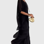 Patricia | Elegant Long and Flowing Dress – view 3