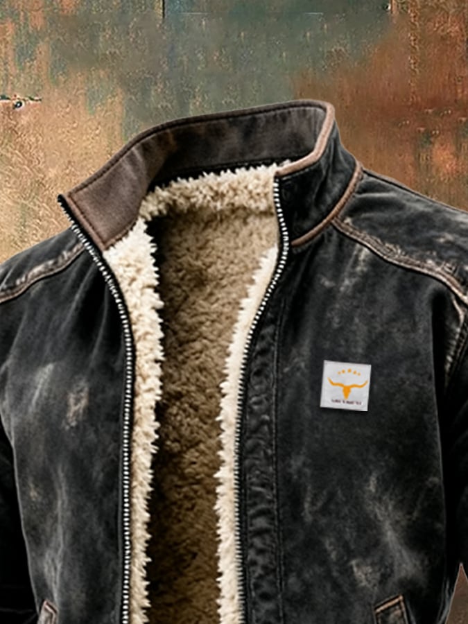 Marin | Retro-Inspired Jacket with Cozy Sherpa Lining – view 4