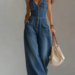 Octavie | Loose Denim Jumpsuit – view 2