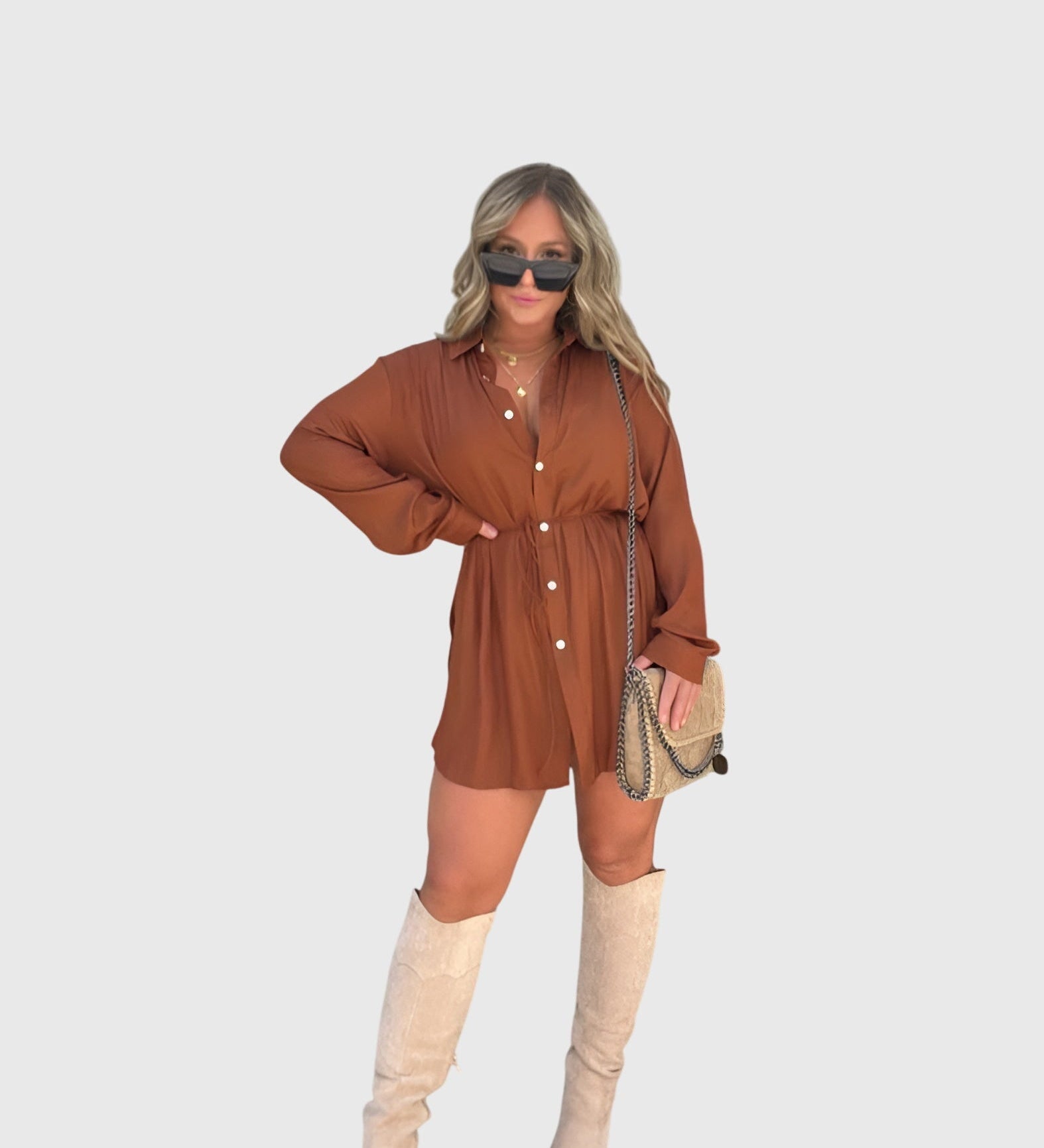 Sylvie | Elegant Pinafore Dress – view 2