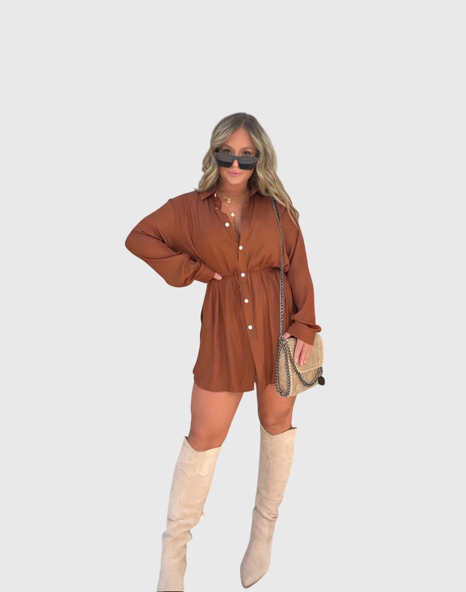 Sylvie | Elegant Pinafore Dress – view 2