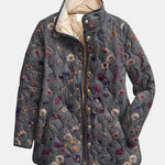 Maureen dried flower quilted jacket for women | Ellie Dublin