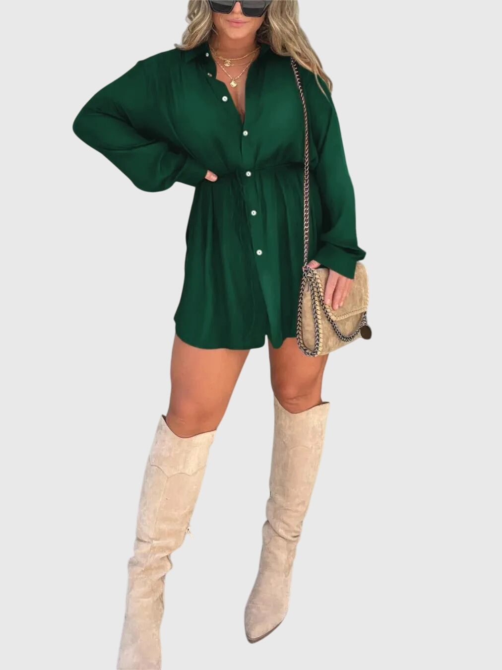 Sylvie | Elegant Pinafore Dress – view 11