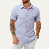The Foxbrook Men’s Soft Textured Button-Up Shirt – view 7