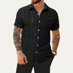 The Ashland Ridge Men’s Summer Textured Button-Up Shirt – view 7