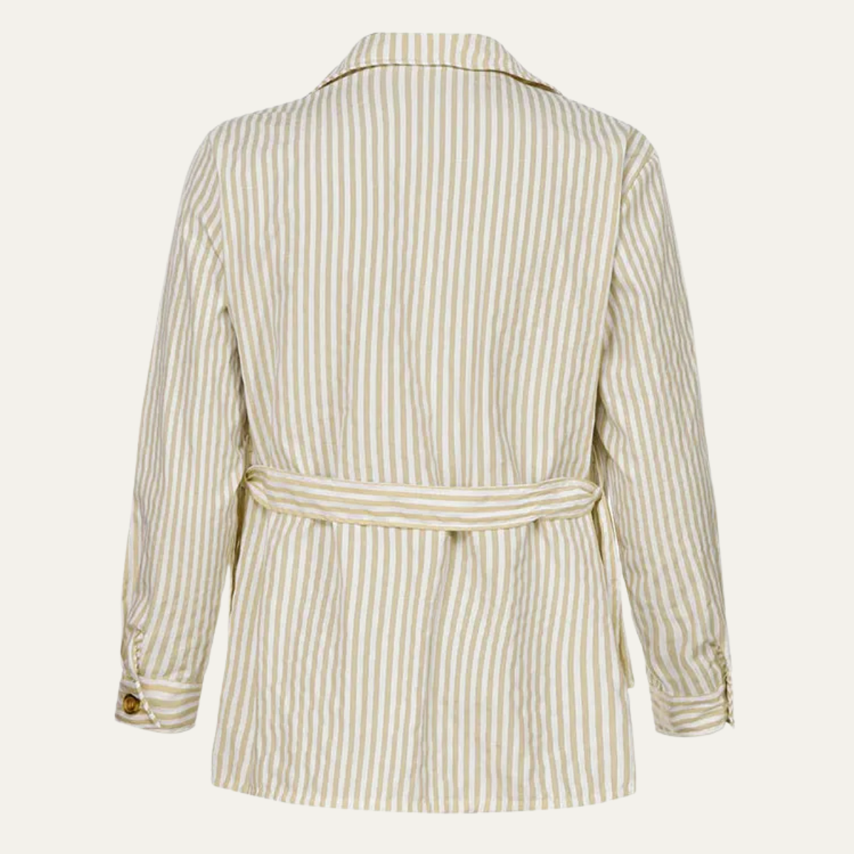 The Bramblewood Men’s Streetwear Striped Button-Down Shirt with Pockets – view 7