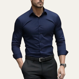 The Pantelleria Men's Elegant Solid Colour Business Shirt – view 6