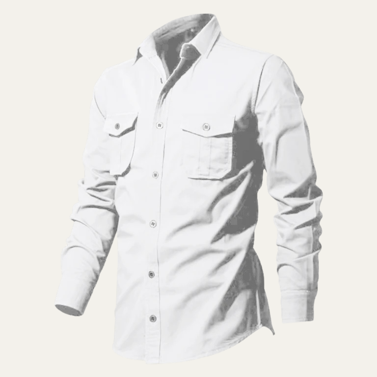 The Brookwater Men’s Retro Solid Button-Up Shirt – view 7
