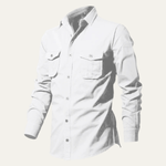 The Brookwater Men’s Retro Solid Button-Up Shirt – view 7