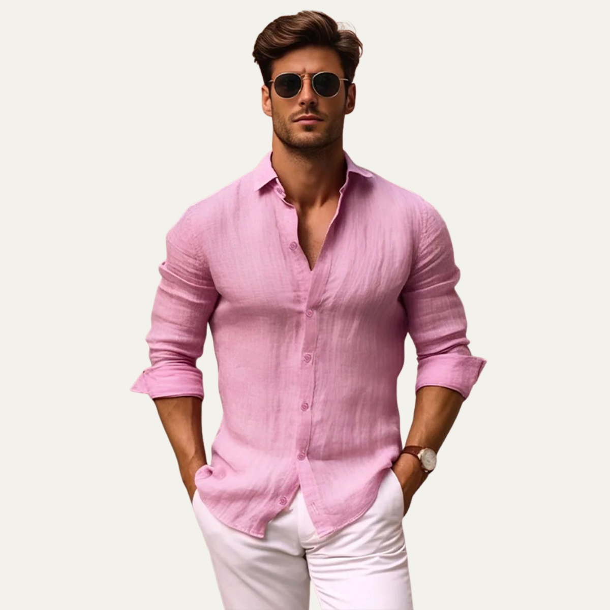 The Hawthorn Grove Men’s Breathable Slim Fit Button Down Shirt – view 7