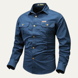The Norcia Men’s Military Tactical Shirt with Pockets – view 7